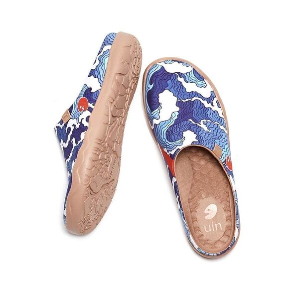 UIN Men\'s Slipper Comfort Mules Walking Casual Slip Ons Shoes (Wave Slipper) main image 5